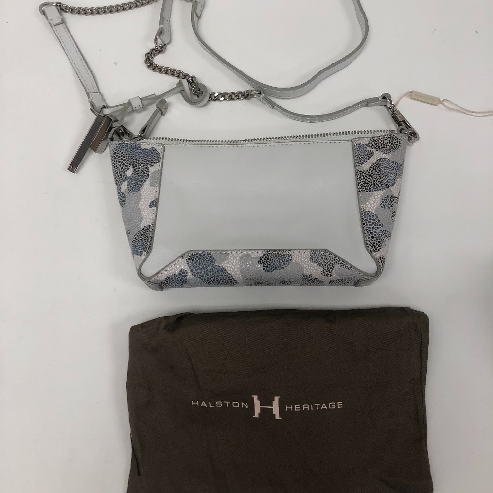 Halston Heritage Printed Leather Evening Clutch